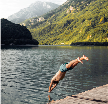 A dive into the Cavazzo Lake