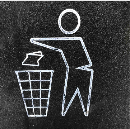 litter signage