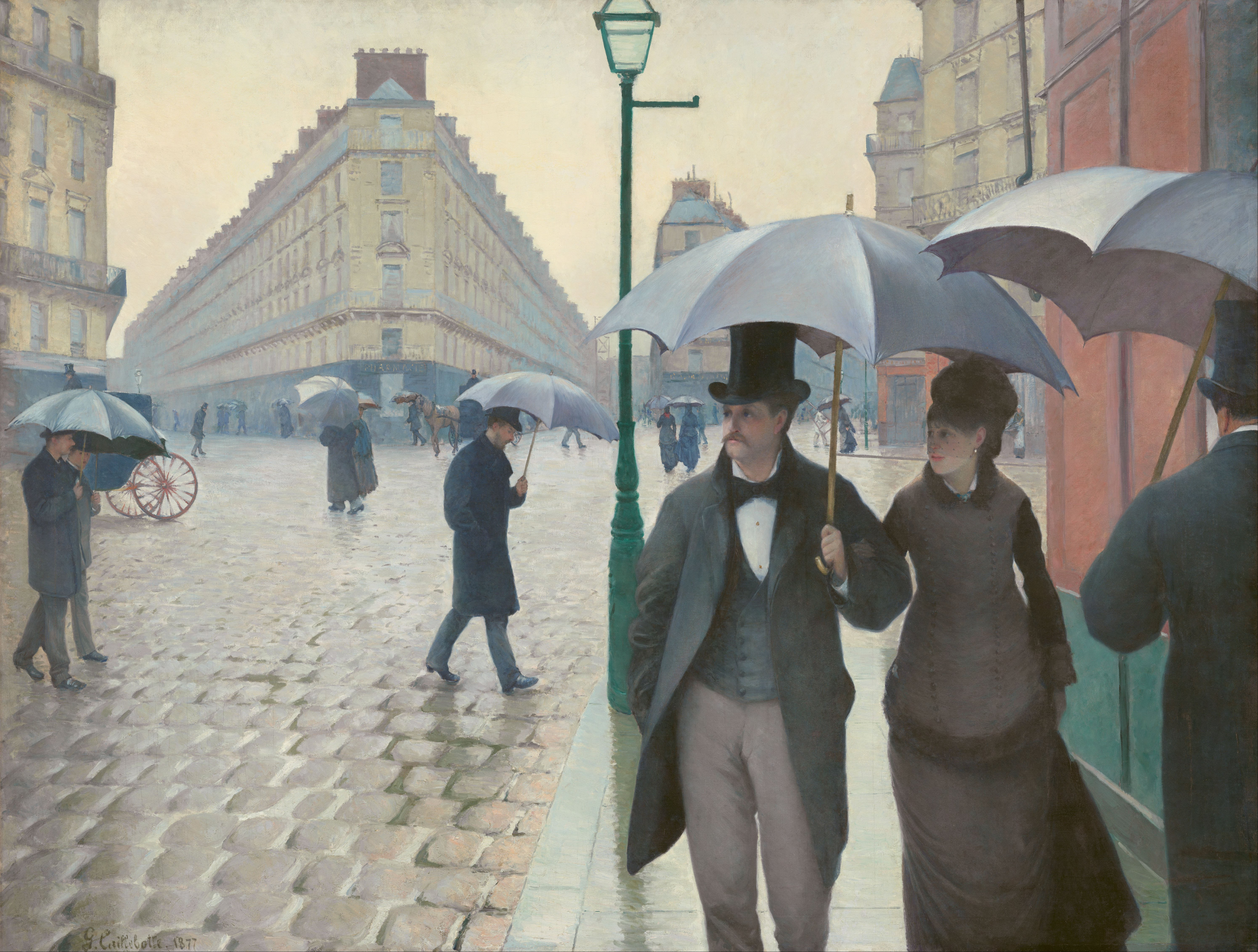 Gustave Caillebotte: Paris Street; Rainy Day